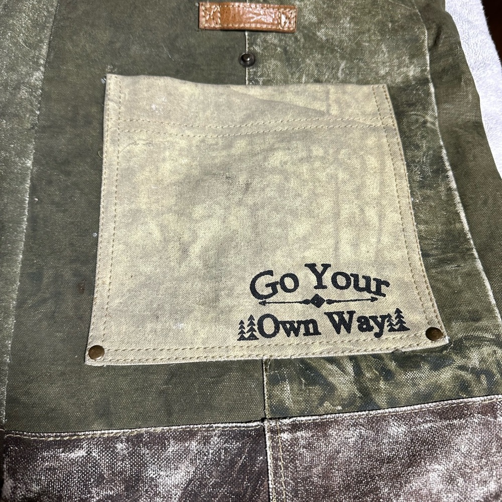 Vintage rustic Mona B Canvas Bag